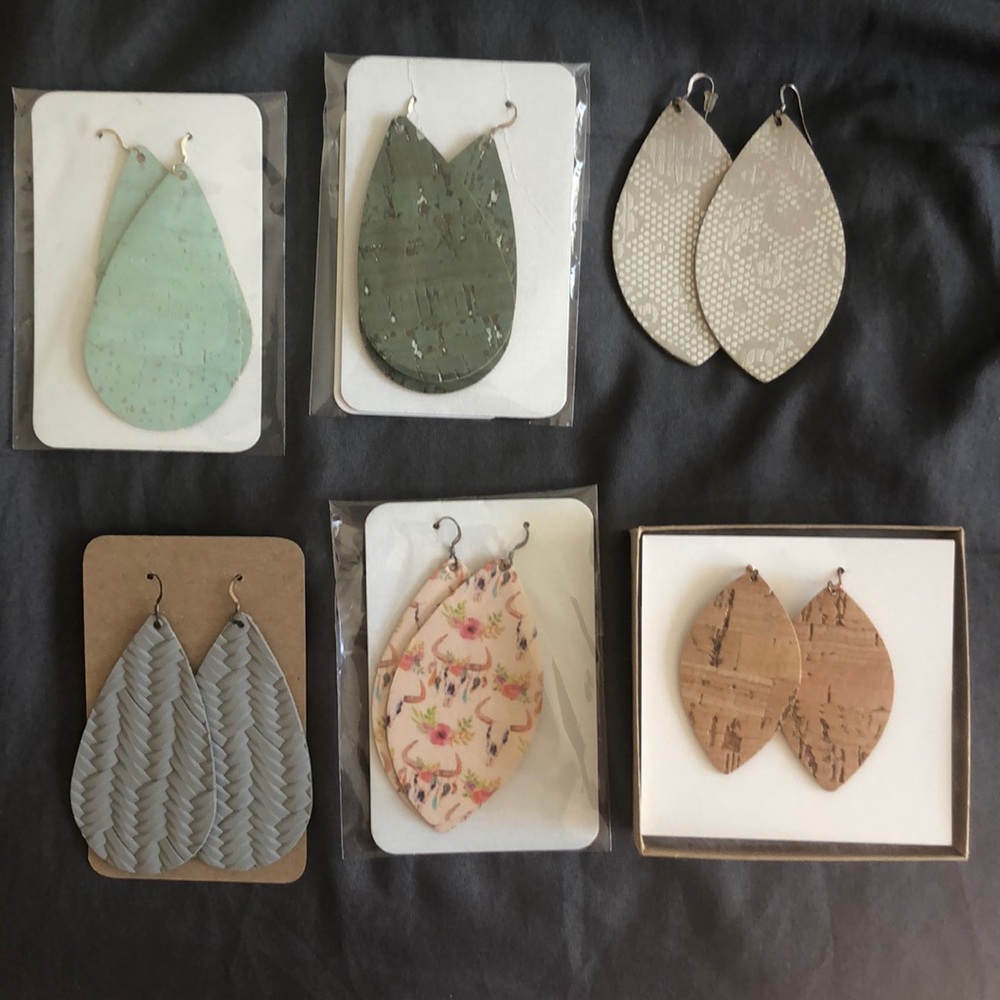 Leather Earring Lot